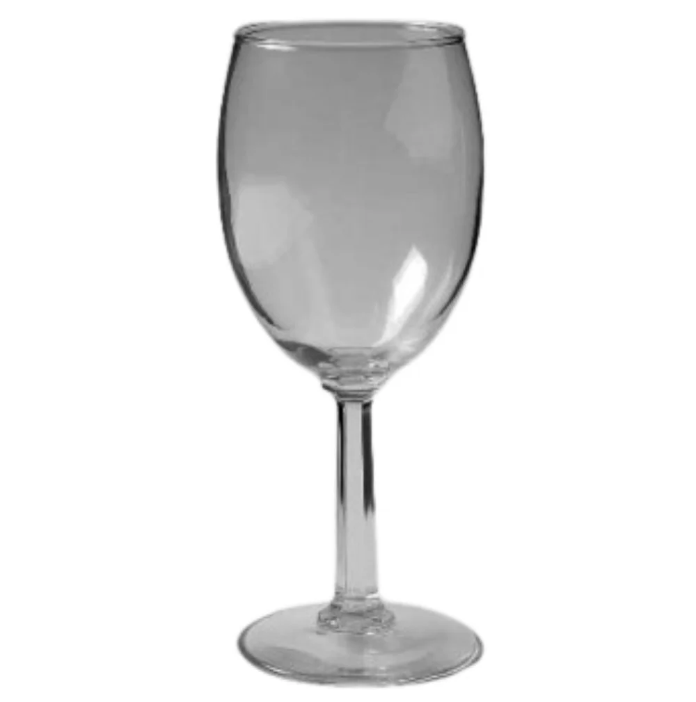 Elegant Clear Hexagonal Stem Wine Glass Water Goblet